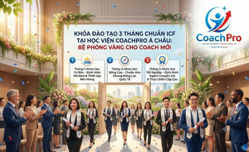 KHÓA ĐÀO TẠO 3 THÁNG CHUẨN ICF TẠI HỌC VIỆN COACHPRO Á CHÂU: BỆ PHÓNG VÀNG CHO COACH MỚI