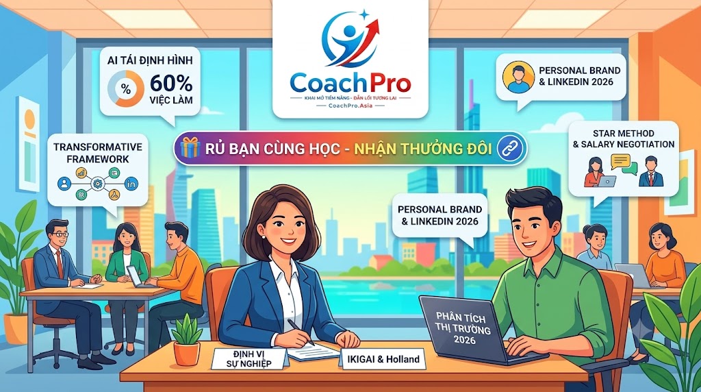 COACHING CHUYỂN ĐỔI NGHỀ NGHIỆP (CAREER TRANSITION) - HOÀN TOÀN MIỄN PHÍ