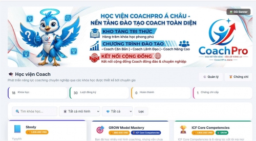 HỌC VIỆN COACHPRO Á CHÂU: LỘ TRÌNH CHUYỂN HÓA TOÀN DIỆN TỪ COACHEE THÀNH CHUYÊN GIA KHAI VẤN CHUẨN MỰC