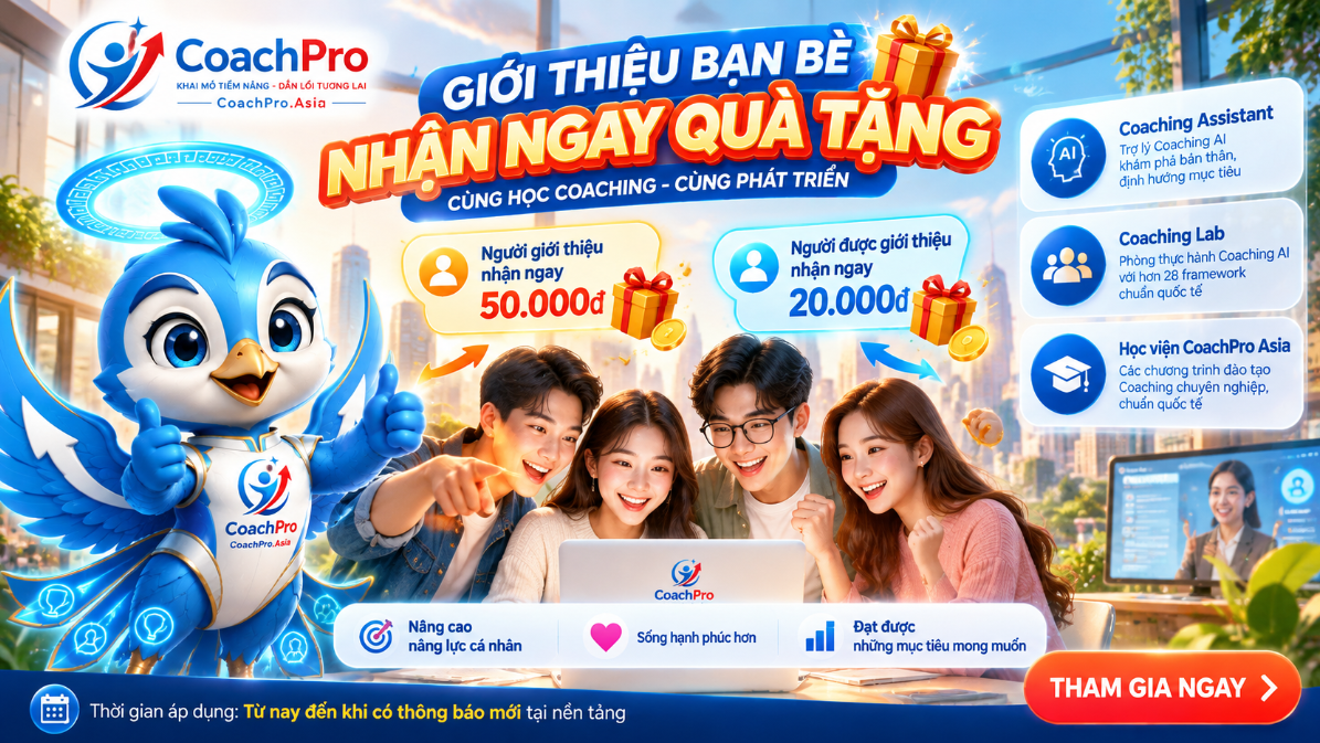 CoachPro.Asia ra mắt chương trình giới thiệu bạn bè