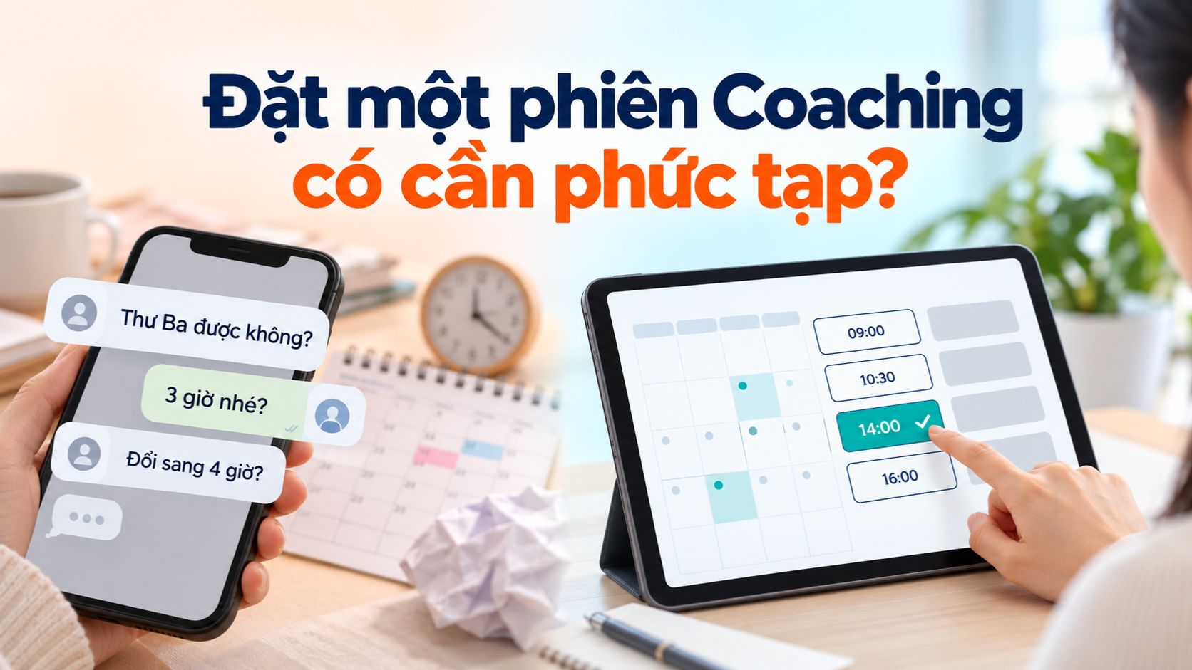 Đặt một phiên Coaching có cần phức tạp?