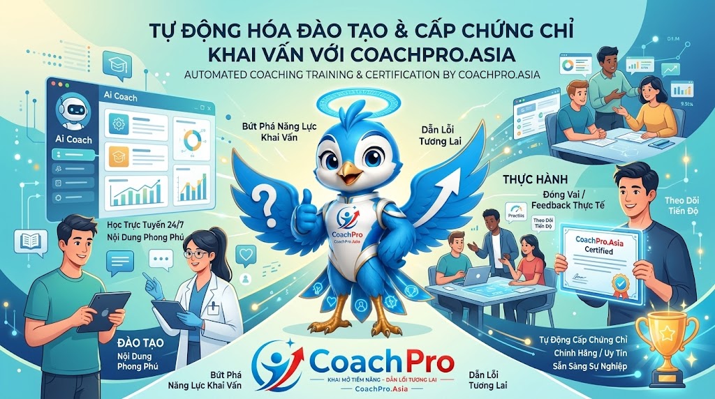 CoachPro.Asia tái cấu trúc toàn bộ trải nghiệm học tập và quản trị đào tạo