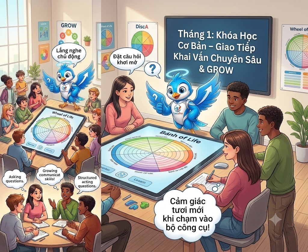 Đóng Gói Phiên Khai Vấn Đầu Tiên Chuẩn GROW Model