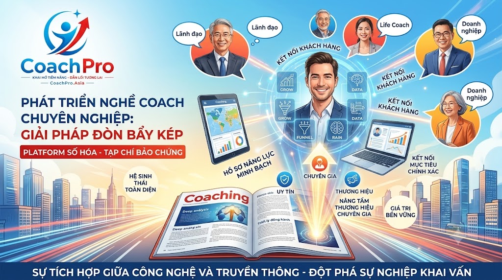 Tạp chí Coaching: Đòn bẩy truyền thông nâng tầm thương hiệu chuyên gia